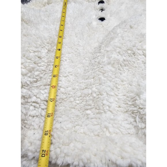 Bearpaw Sherpa Fleece Pullover Jacket White Soft Women's Size Large - Picture 5 of 5